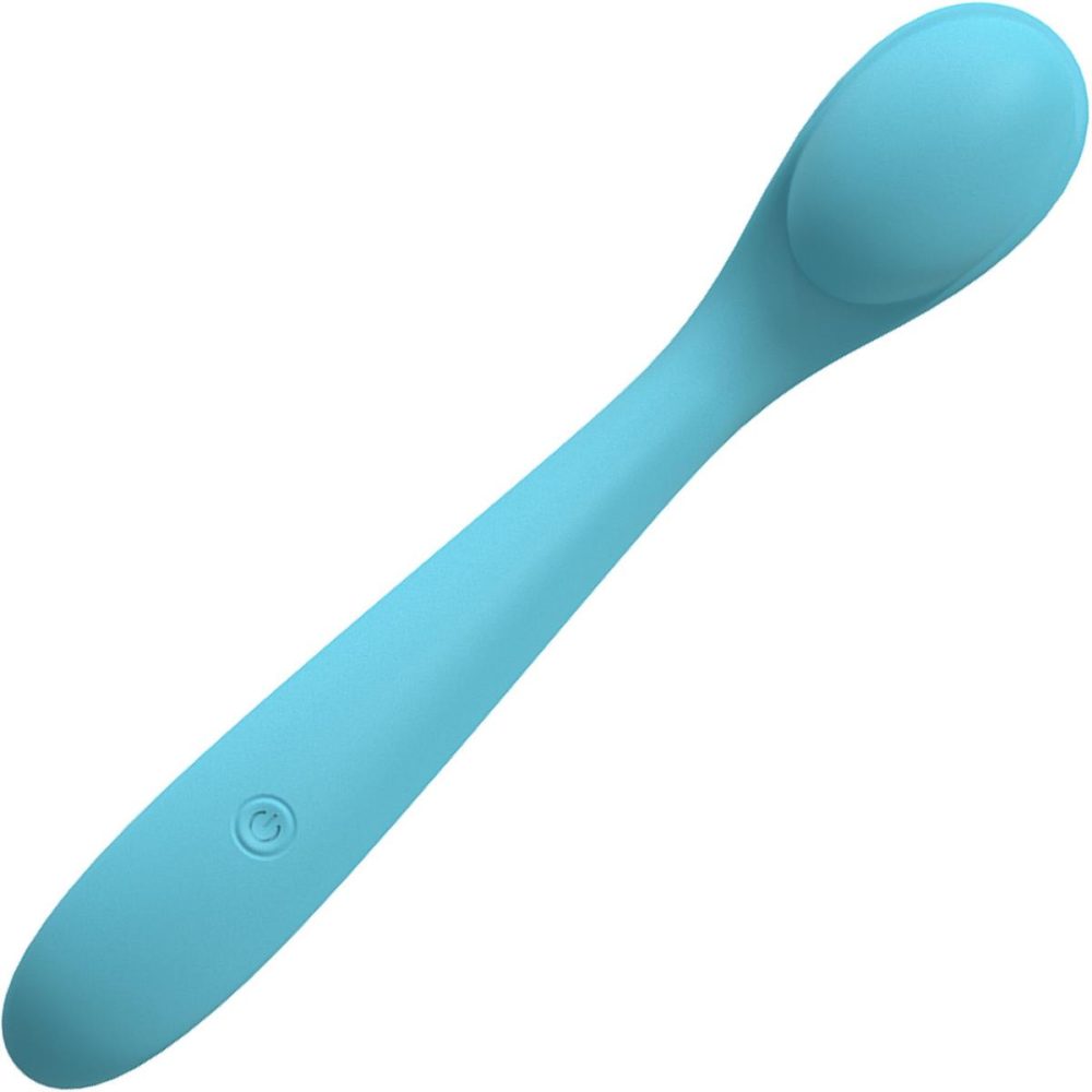 G-Spot Vibrators | Juicy Rechargeable Waterproof Silicone Flexible G-Spot Vibrator – Blue