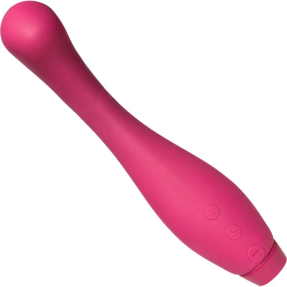 G-Spot Vibrators | Juno Waterproof Rechargeable Silicone G-Spot Vibrator – Fuchsia