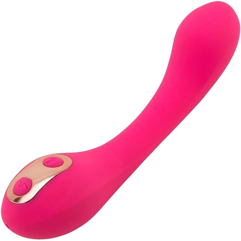 G-Spot Vibrators | Libi XLR8 Silicone Flexible Rechargeable Waterproof G-Spot Vibrator Nu Sensuelle – Deep Pink