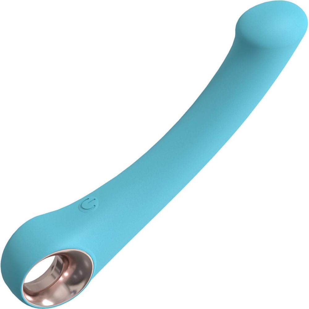 G-Spot Vibrators | Luscious Rechargeable Waterproof Silicone G-Spot Vibrator – Blue