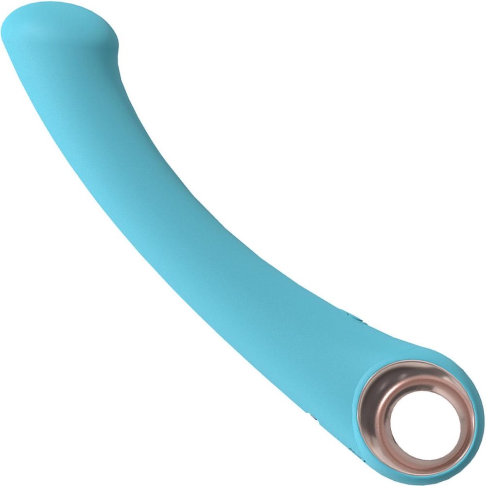 G-Spot Vibrators | Luscious Rechargeable Waterproof Silicone G-Spot Vibrator – Blue