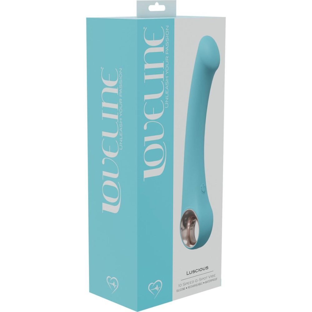 G-Spot Vibrators | Luscious Rechargeable Waterproof Silicone G-Spot Vibrator – Blue