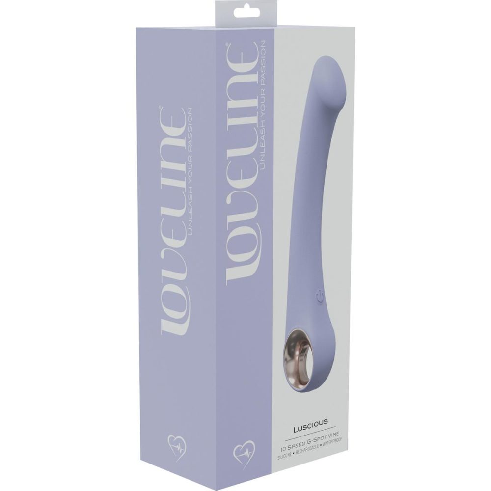 G-Spot Vibrators | Luscious Rechargeable Waterproof Silicone G-Spot Vibrator – Lavender