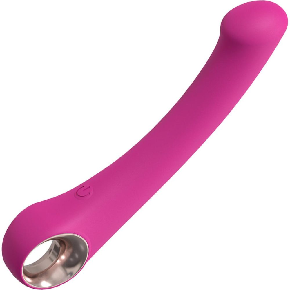 G-Spot Vibrators | Luscious Rechargeable Waterproof Silicone G-Spot Vibrator – Pink