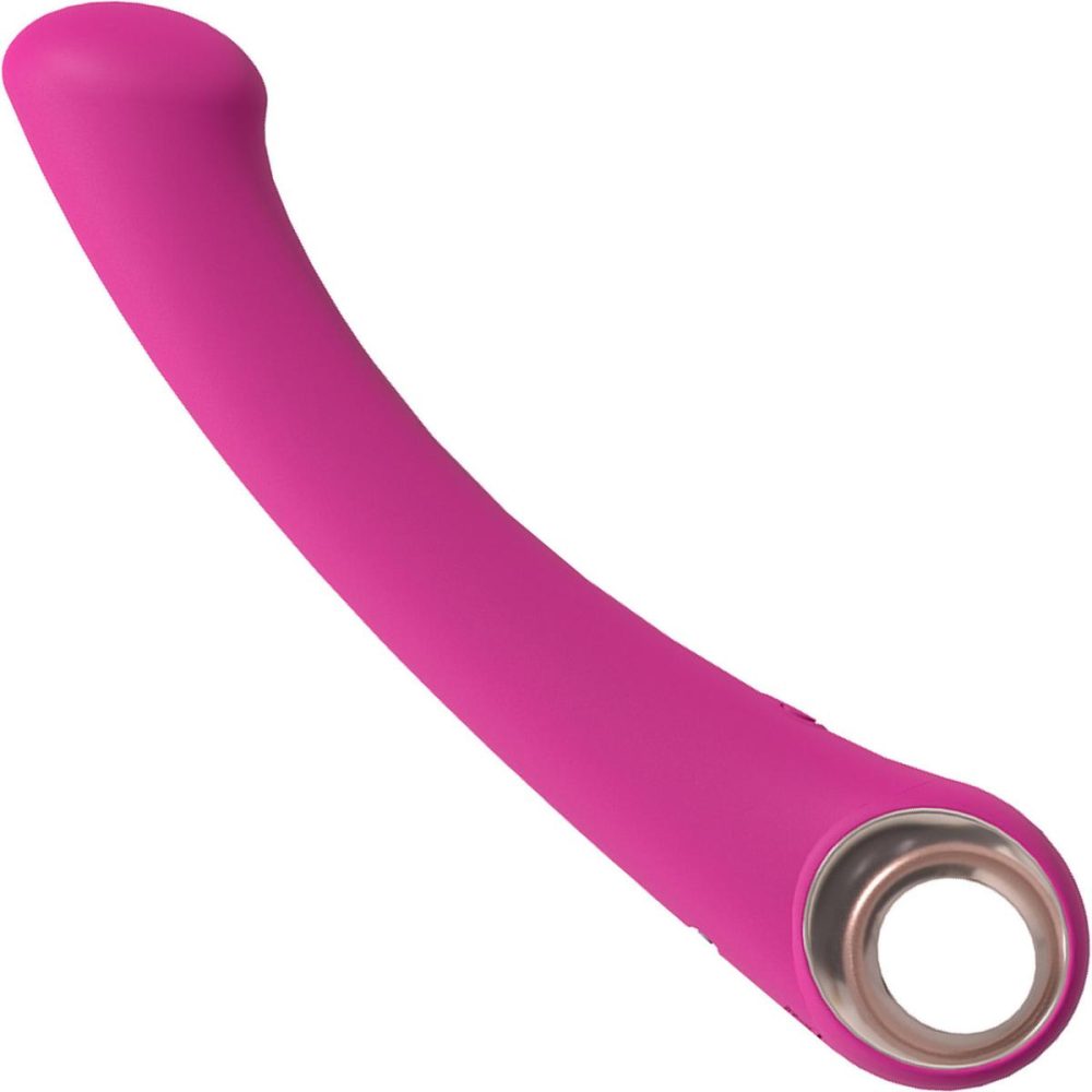 G-Spot Vibrators | Luscious Rechargeable Waterproof Silicone G-Spot Vibrator – Pink