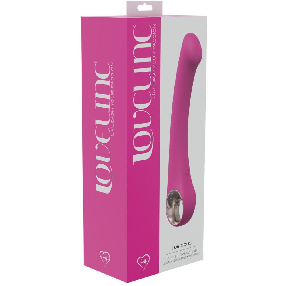 G-Spot Vibrators | Luscious Rechargeable Waterproof Silicone G-Spot Vibrator – Pink