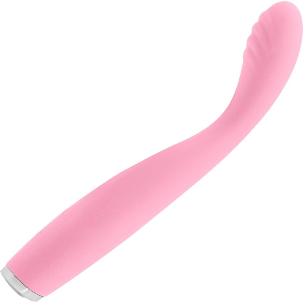 G-Spot Vibrators | Luxe Lillie Silicone Rechargeable Vibrating Slim Wand Massager – Pink