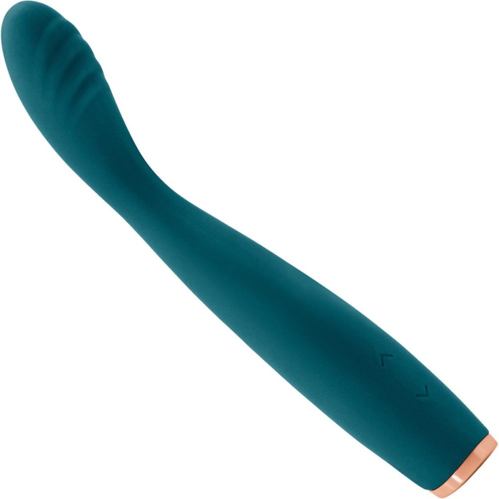 G-Spot Vibrators | Luxe Lillie Silicone Rechargeable Vibrating Slim Wand Massager – Teal