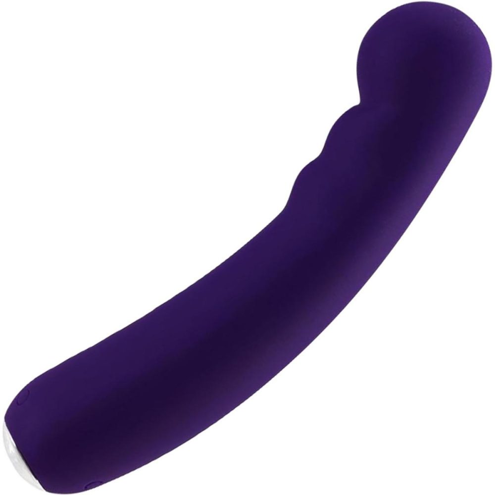 G-Spot Vibrators | Midori Rechargeable Waterproof Silicone G-Spot Vibrator by VeDO – Deep Purple