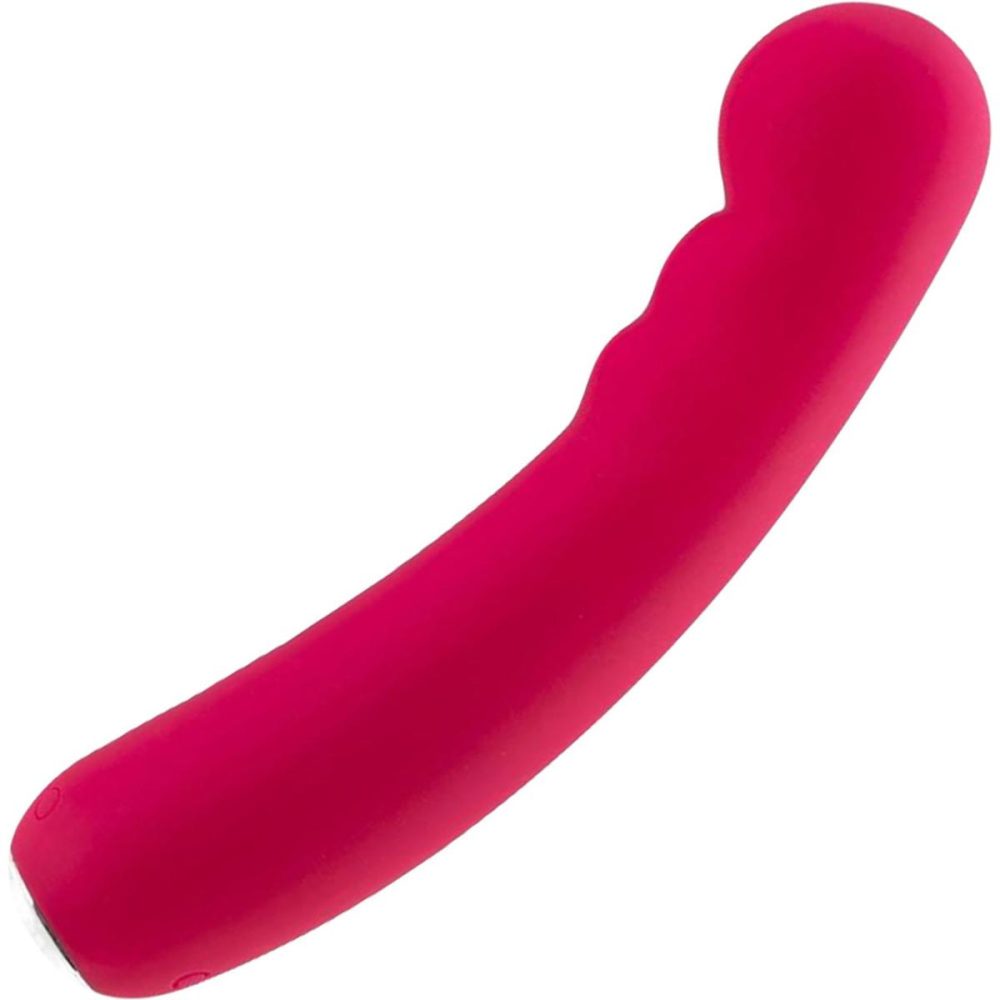 G-Spot Vibrators | Midori Rechargeable Waterproof Silicone G-Spot Vibrator by VeDO – Foxy Pink