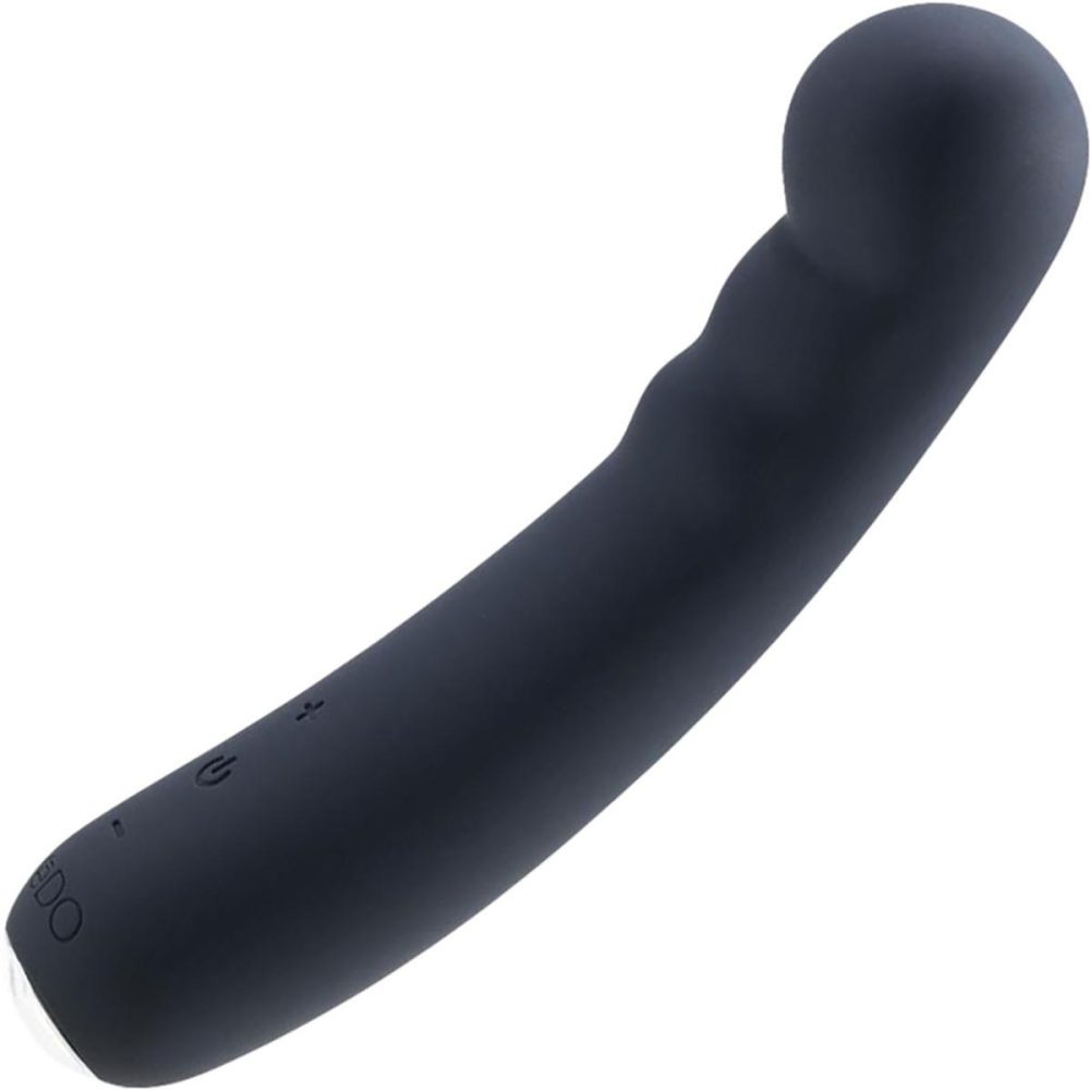 G-Spot Vibrators | Midori Rechargeable Waterproof Silicone G-Spot Vibrator by VeDO – Just Black