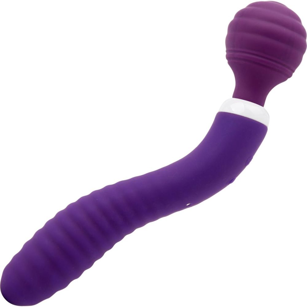 G-Spot Vibrators | Nubii Lolly Wand Silicone Dual Ended Wand Style & G-Spot Vibrator Nu Sensuelle – Purple