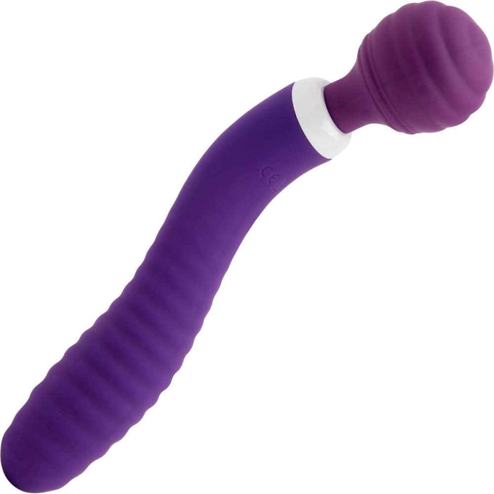 G-Spot Vibrators | Nubii Lolly Wand Silicone Dual Ended Wand Style & G-Spot Vibrator Nu Sensuelle – Purple