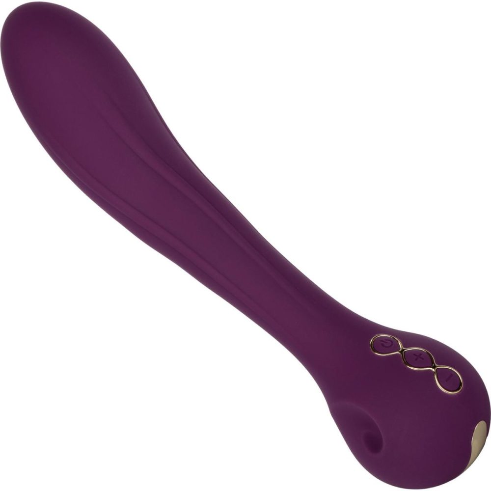 G-Spot Vibrators | Obsession Passion Rechargeable Waterproof Silicone G-Spot Vibrator – Purple