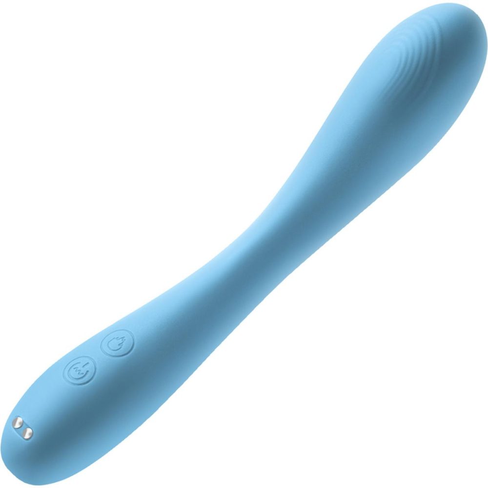 G-Spot Vibrators | Obsessions Rhett Rechargeable Waterproof Silicone Warming G-Spot Vibrator – Blue