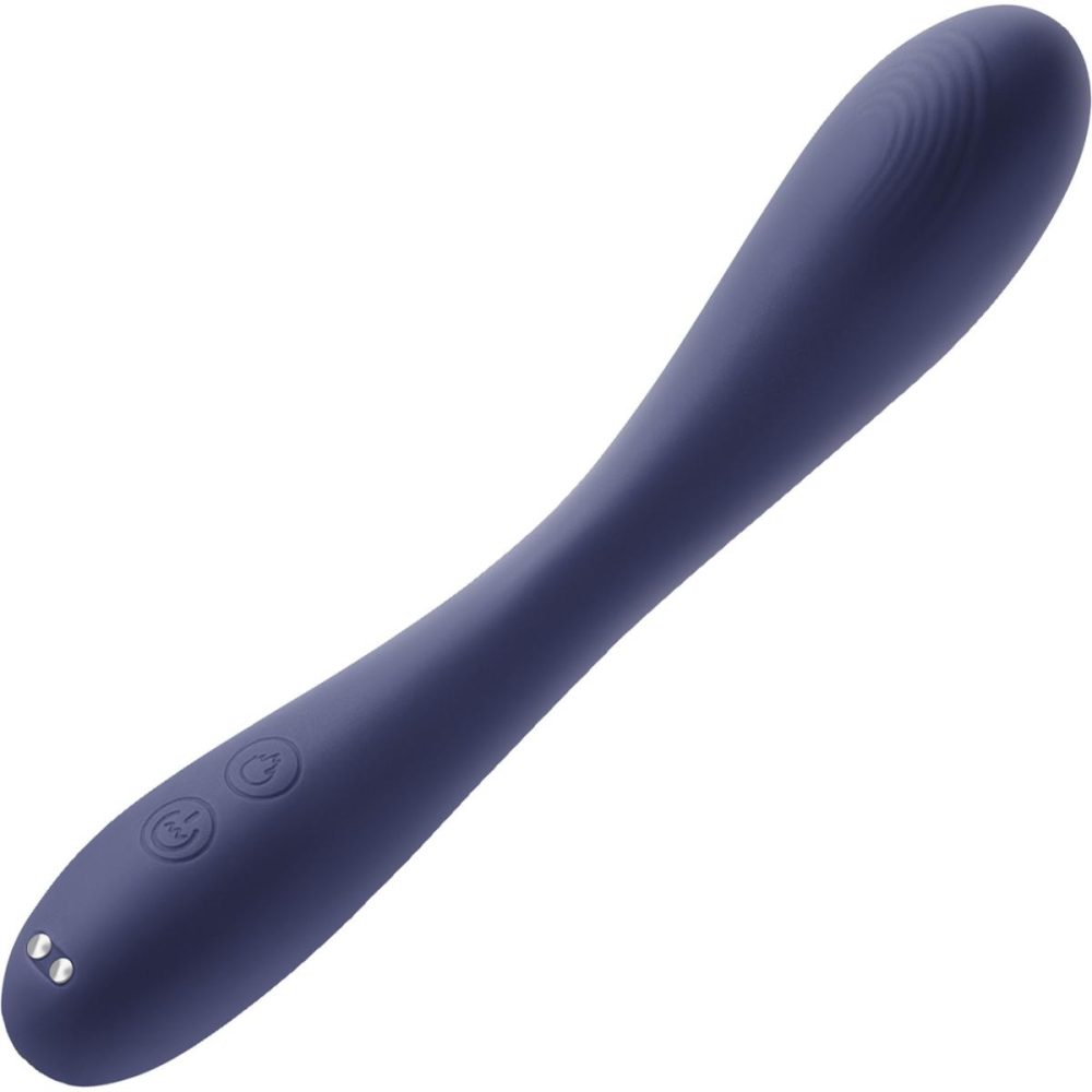 G-Spot Vibrators | Obsessions Rhett Rechargeable Waterproof Silicone Warming G-Spot Vibrator – Navy