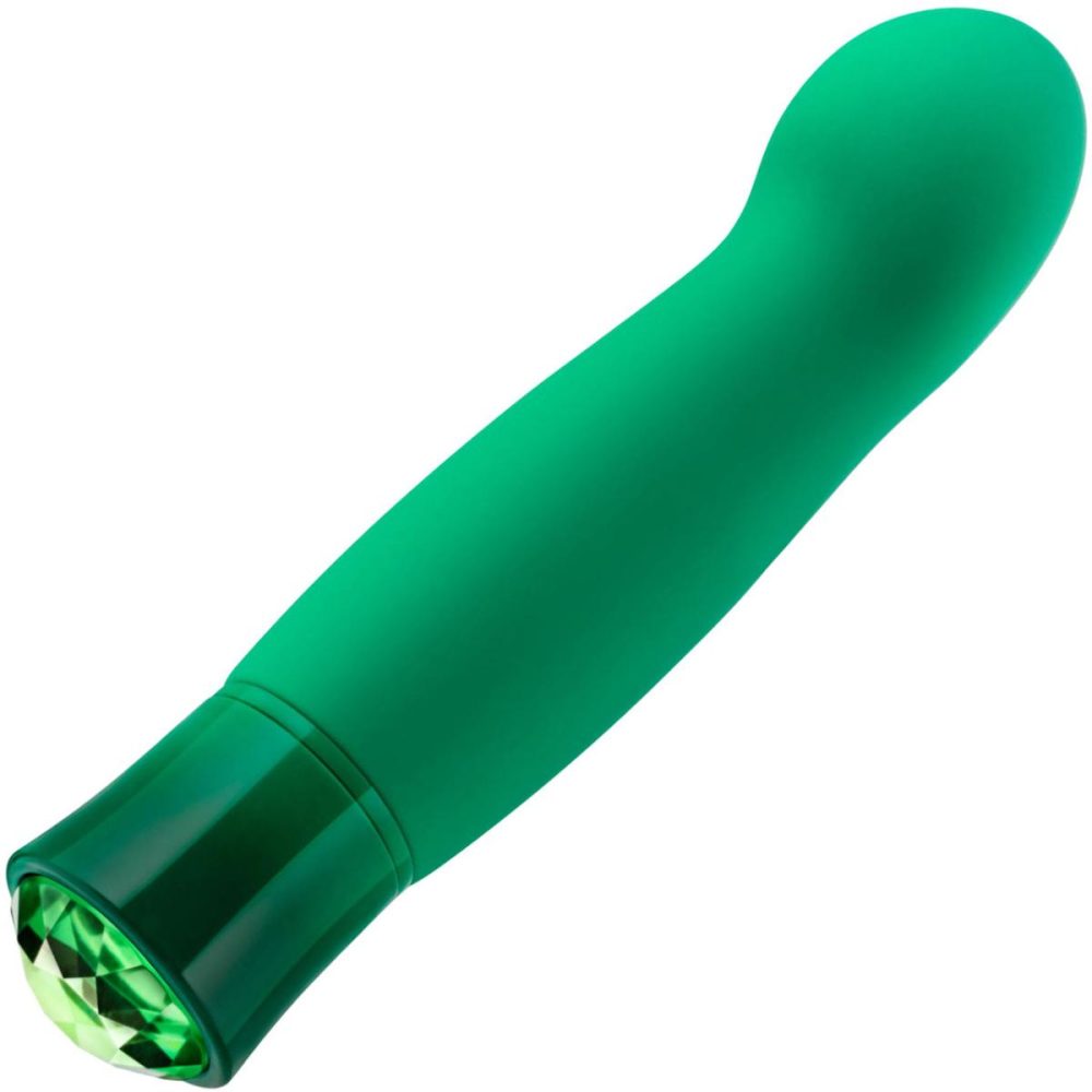 G-Spot Vibrators | Oh My Gem Enchanting Rechargeable Waterproof Silicone Warming G-Spot Vibrator – Emerald