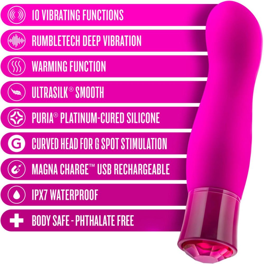 G-Spot Vibrators | Oh My Gem Exclusive Rechargeable Waterproof Silicone Warming G-Spot Vibrator – Tourmaline