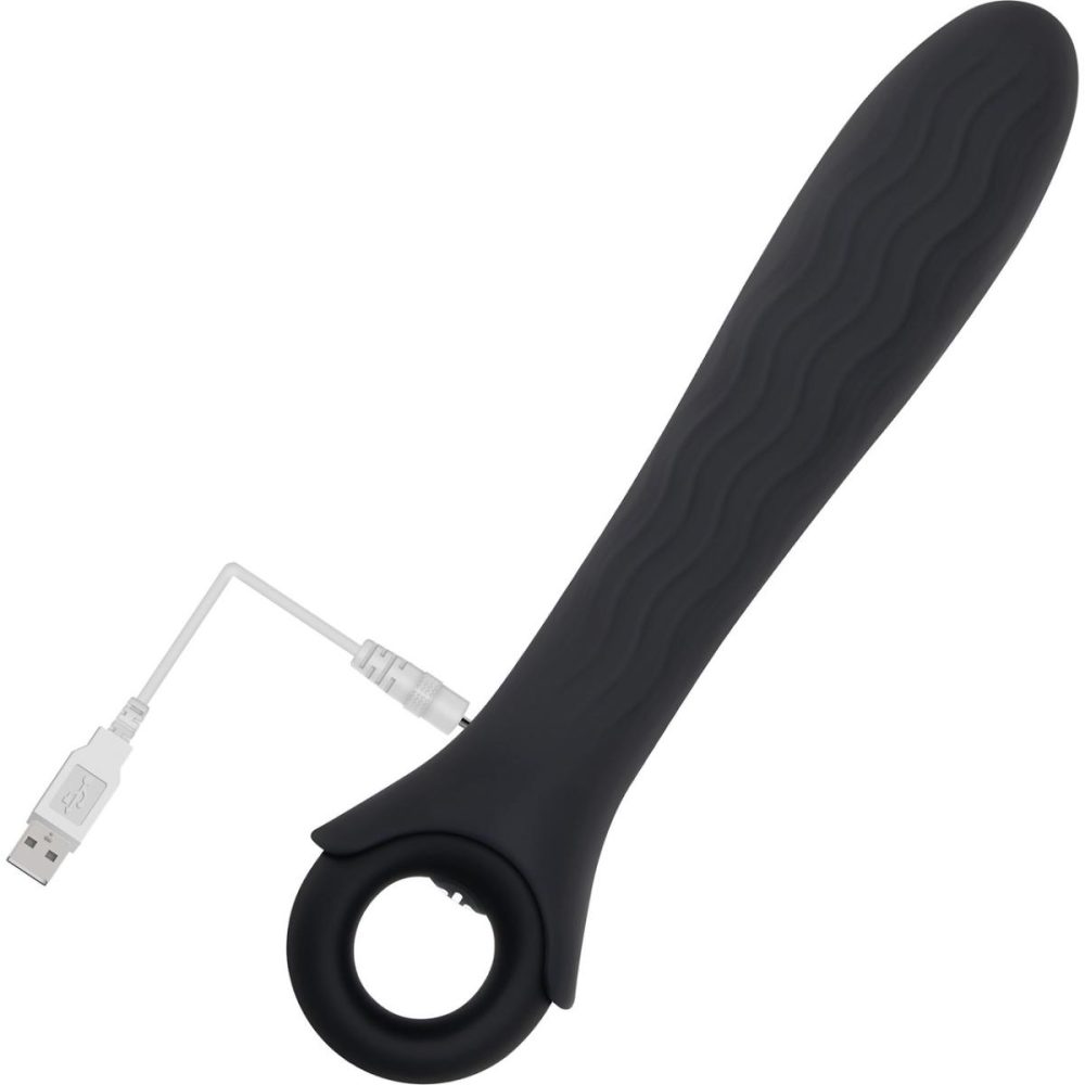 G-Spot Vibrators | Powerhouse Rechargeable Silicone Powerful Vibrator – Black