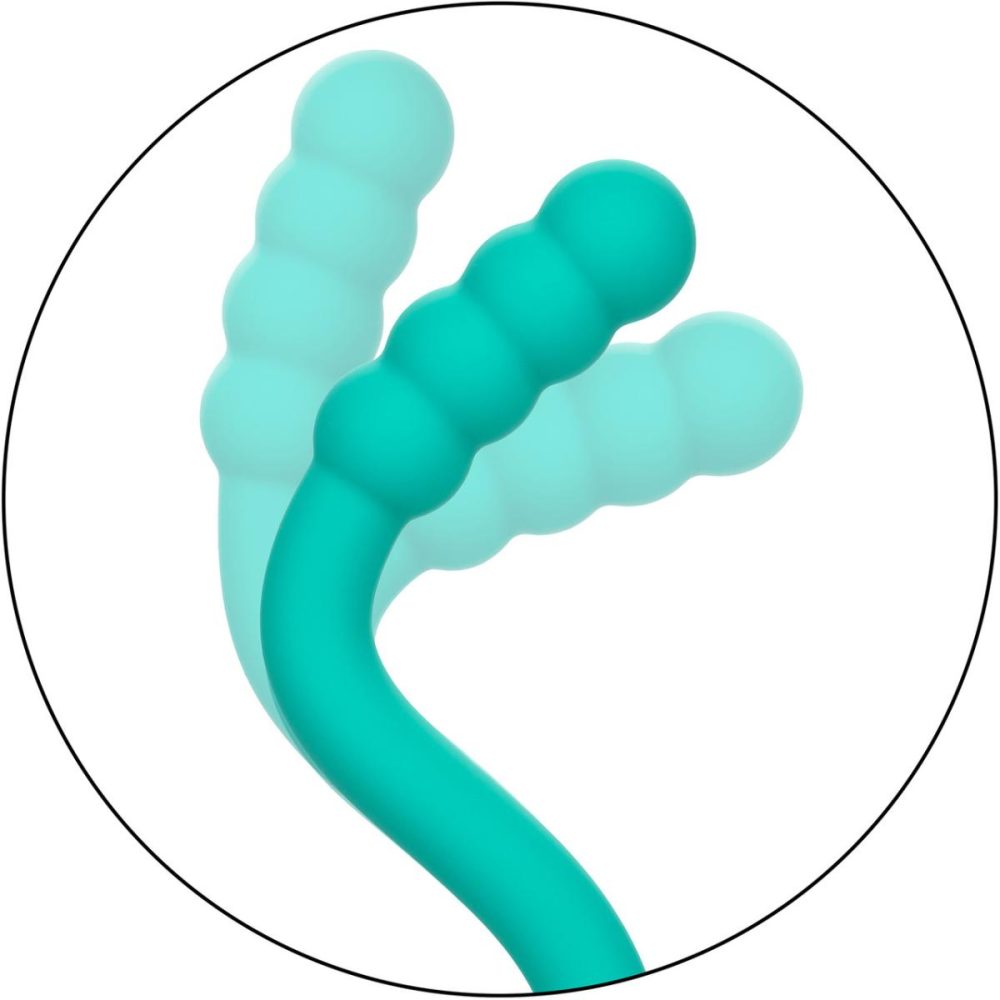 G-Spot Vibrators | Pretty Little Wands Bubbly Rechargeable Silicone Flexible Vibrator – Aqua