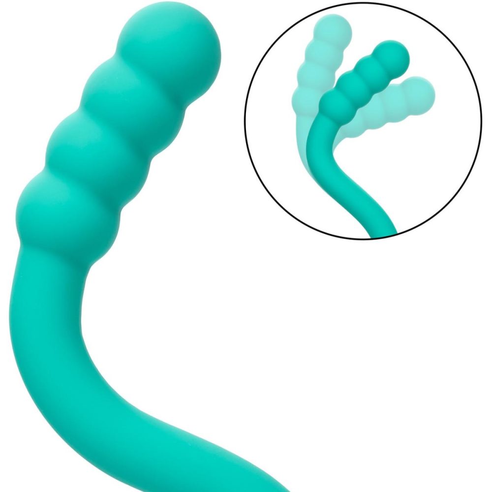 G-Spot Vibrators | Pretty Little Wands Bubbly Rechargeable Silicone Flexible Vibrator – Aqua