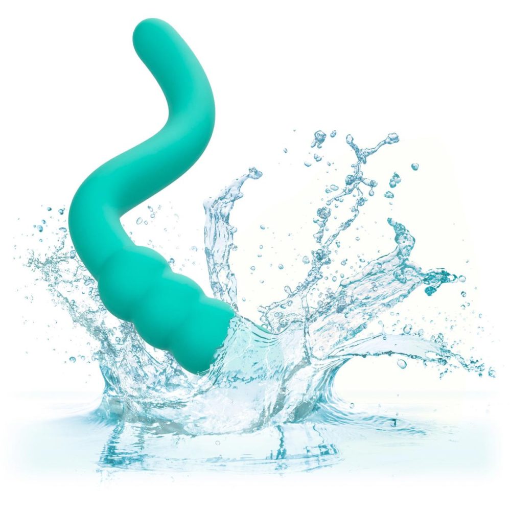 G-Spot Vibrators | Pretty Little Wands Bubbly Rechargeable Silicone Flexible Vibrator – Aqua