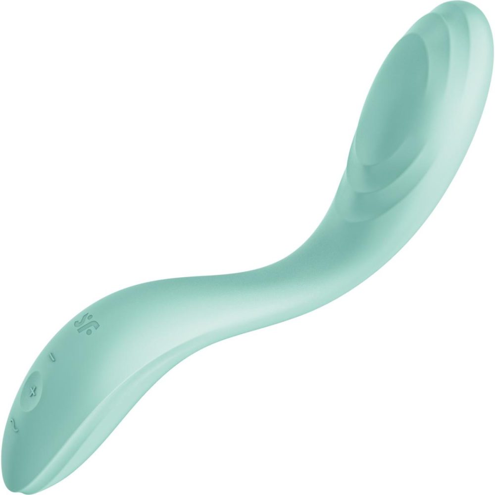 G-Spot Vibrators | Rrrolling Pleasure Silicone Rechargeable Waterproof 12-Function G-Spot Vibrator – Mint