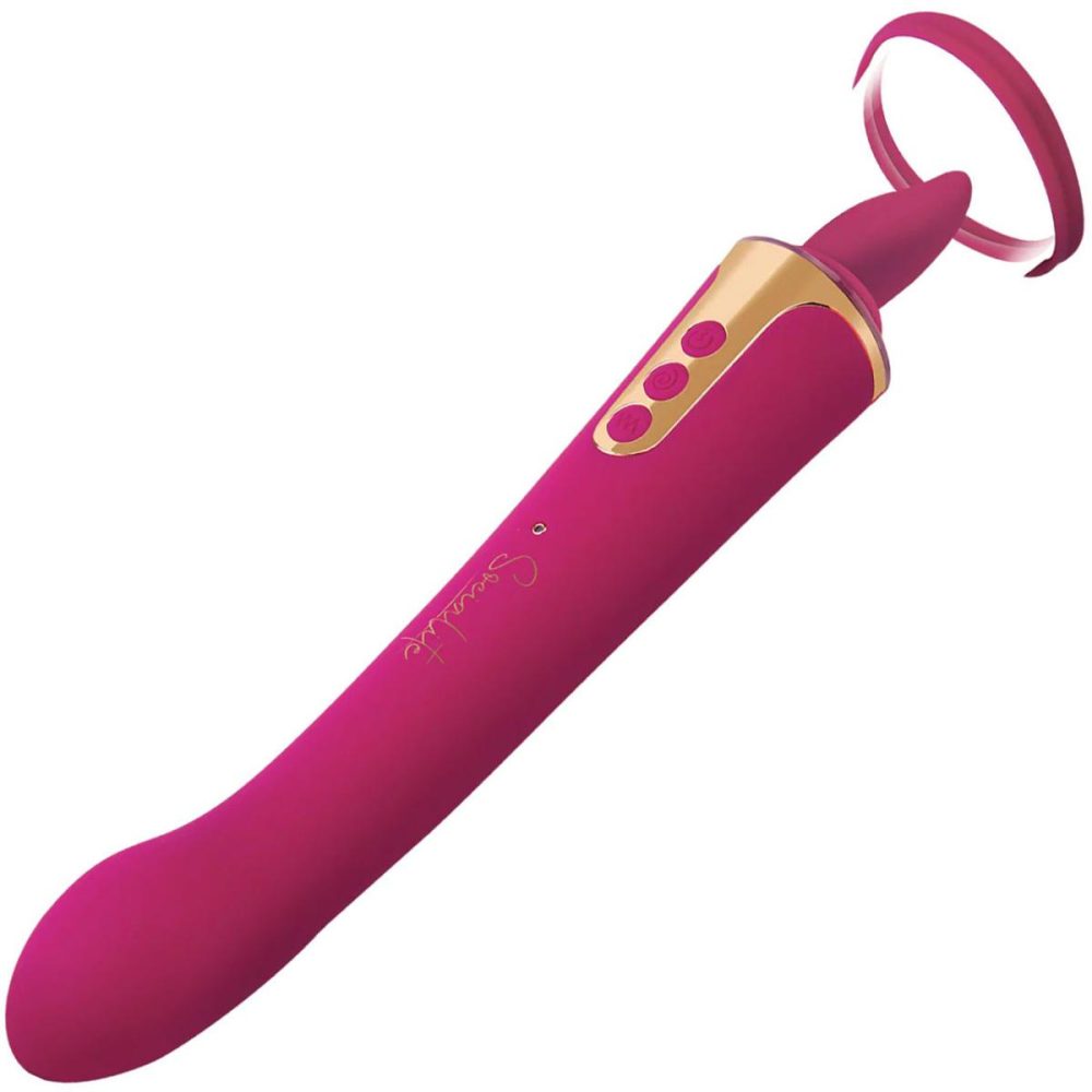 G-Spot Vibrators | Socialite PROVOCATEUR Rechargeable Silicone Double Ended Lingus Vibrator – Pink