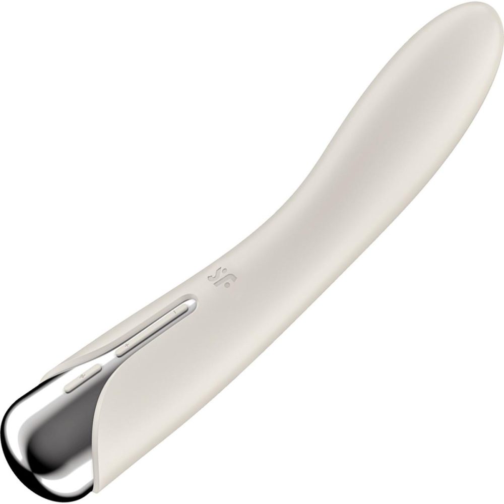 G-Spot Vibrators | Spinning Vibe 1 Rechargeable Waterproof Silicone G-Spot Vibrator – Beige