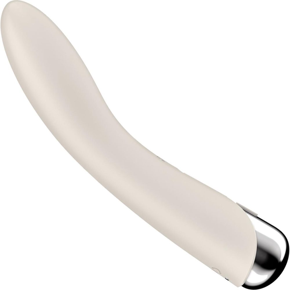 G-Spot Vibrators | Spinning Vibe 1 Rechargeable Waterproof Silicone G-Spot Vibrator – Beige