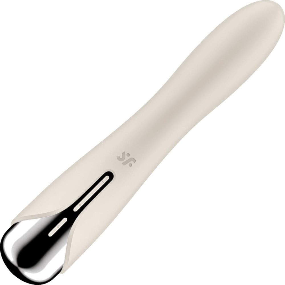 G-Spot Vibrators | Spinning Vibe 1 Rechargeable Waterproof Silicone G-Spot Vibrator – Beige