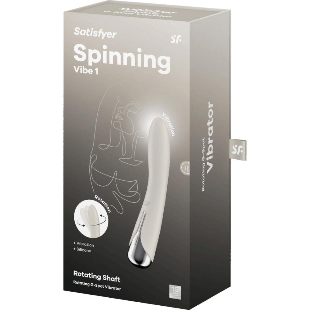 G-Spot Vibrators | Spinning Vibe 1 Rechargeable Waterproof Silicone G-Spot Vibrator – Beige