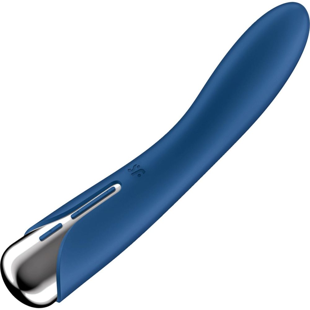 G-Spot Vibrators | Spinning Vibe 1 Rechargeable Waterproof Silicone G-Spot Vibrator – Blue