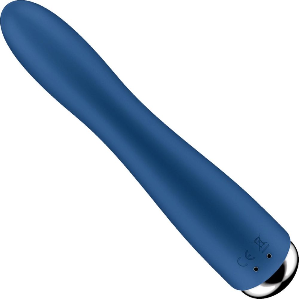 G-Spot Vibrators | Spinning Vibe 1 Rechargeable Waterproof Silicone G-Spot Vibrator – Blue