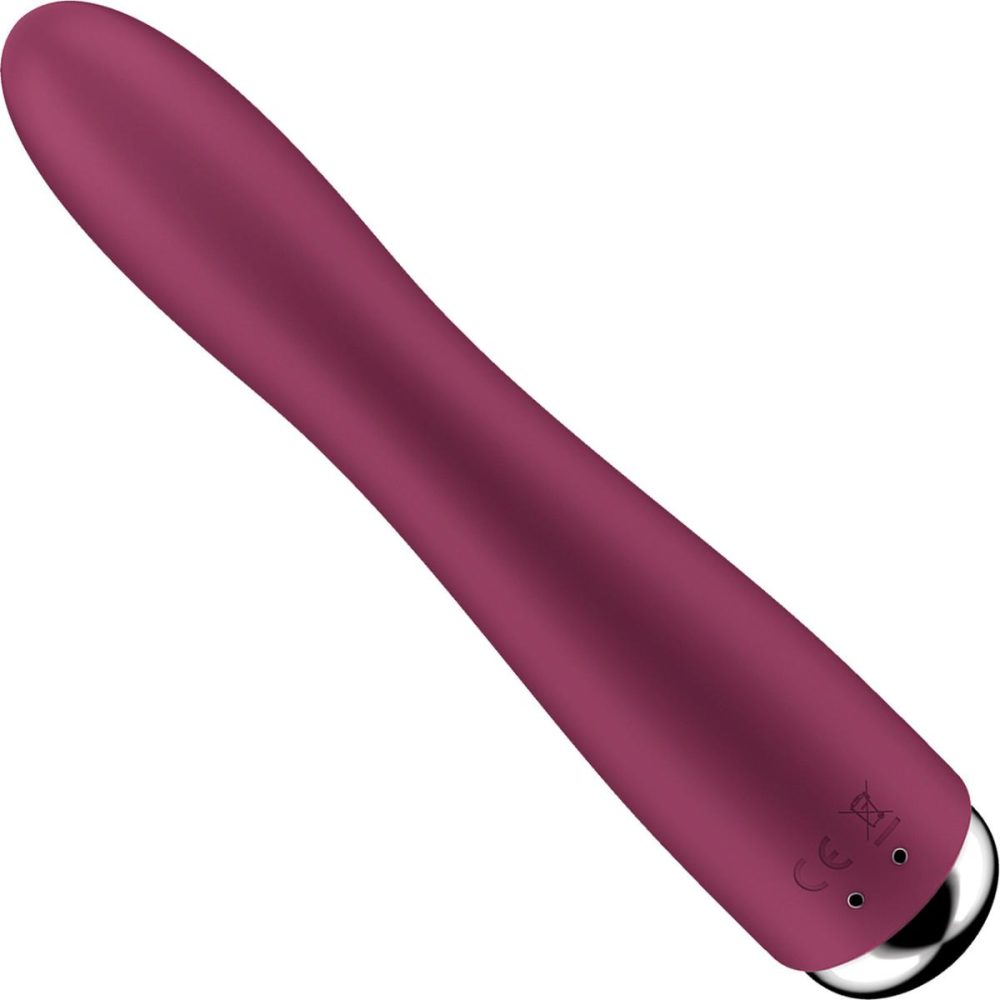 G-Spot Vibrators | Spinning Vibe 1 Rechargeable Waterproof Silicone G-Spot Vibrator – Red