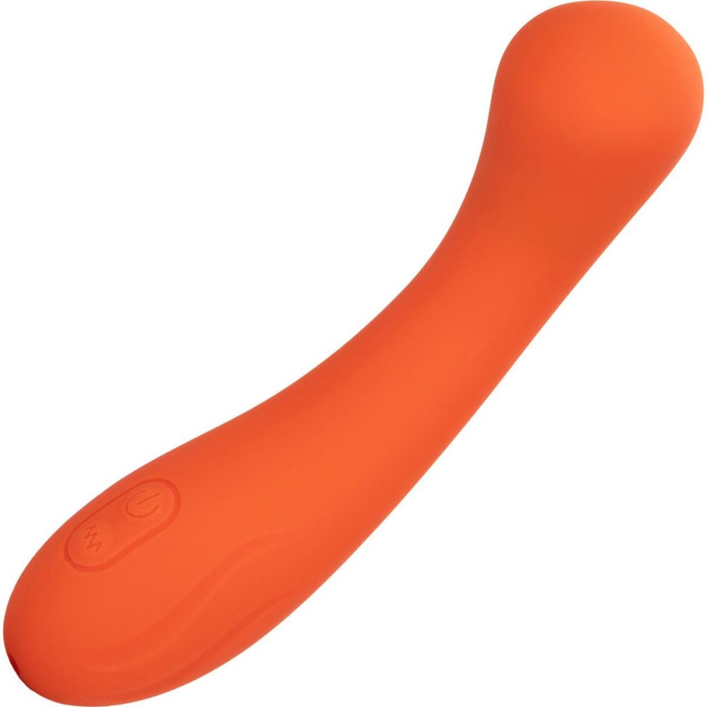 G-Spot Vibrators | Stella Liquid Silicone G-Wand Waterproof Rechargeable G-Spot Vibrator – Orange