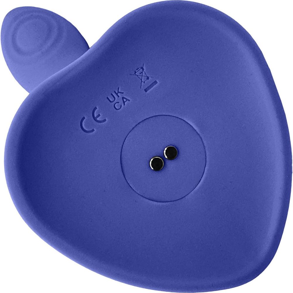 G-Spot Vibrators | Strap-on-Me Tapping Dildo Wave Rechargeable Waterproof Silicone Vibrating Suction Cup Dildo – Night Blue