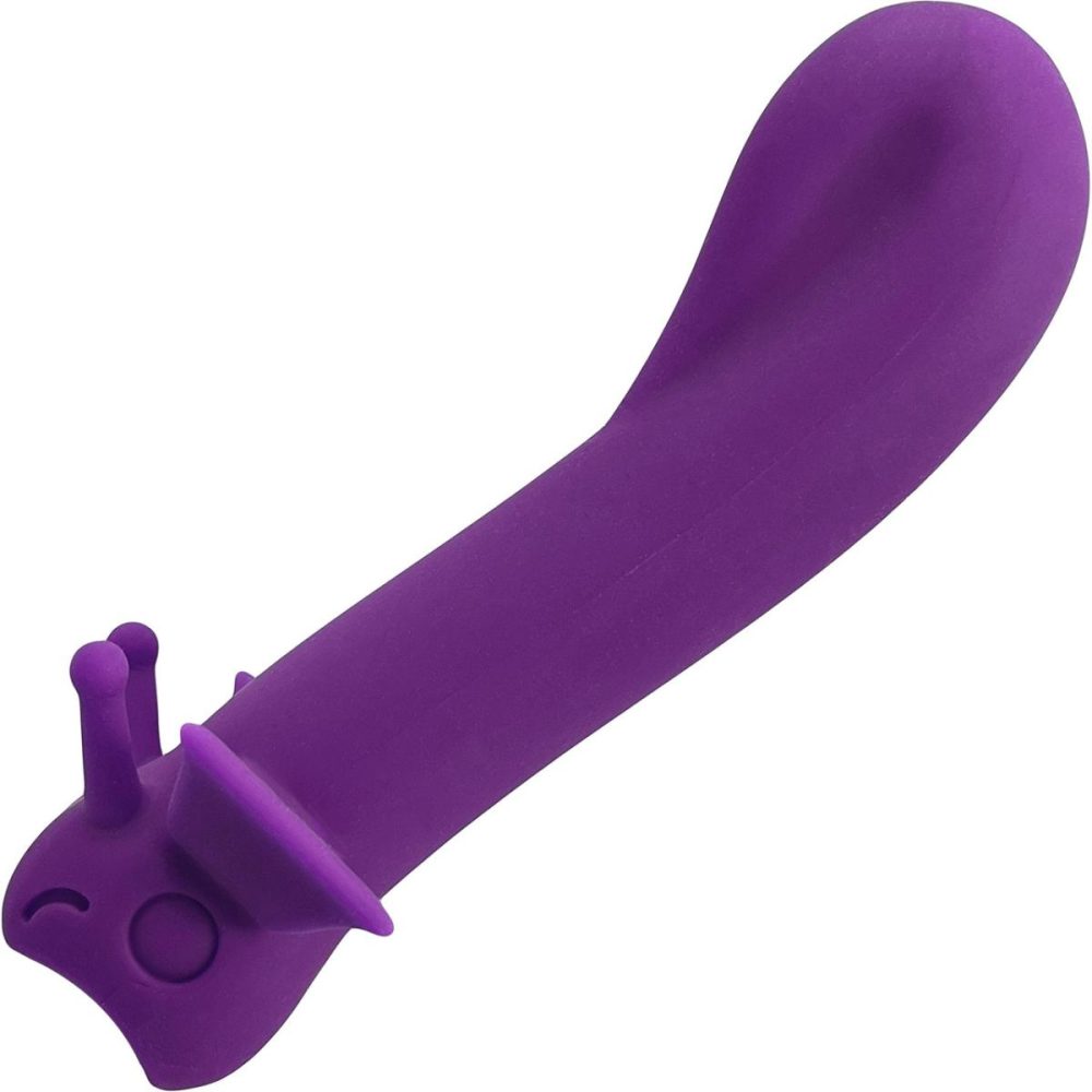 G-Spot Vibrators | Sunshine Shimmer Silicone Rechargeable G-Spot Vibrator – Moonlight Purple