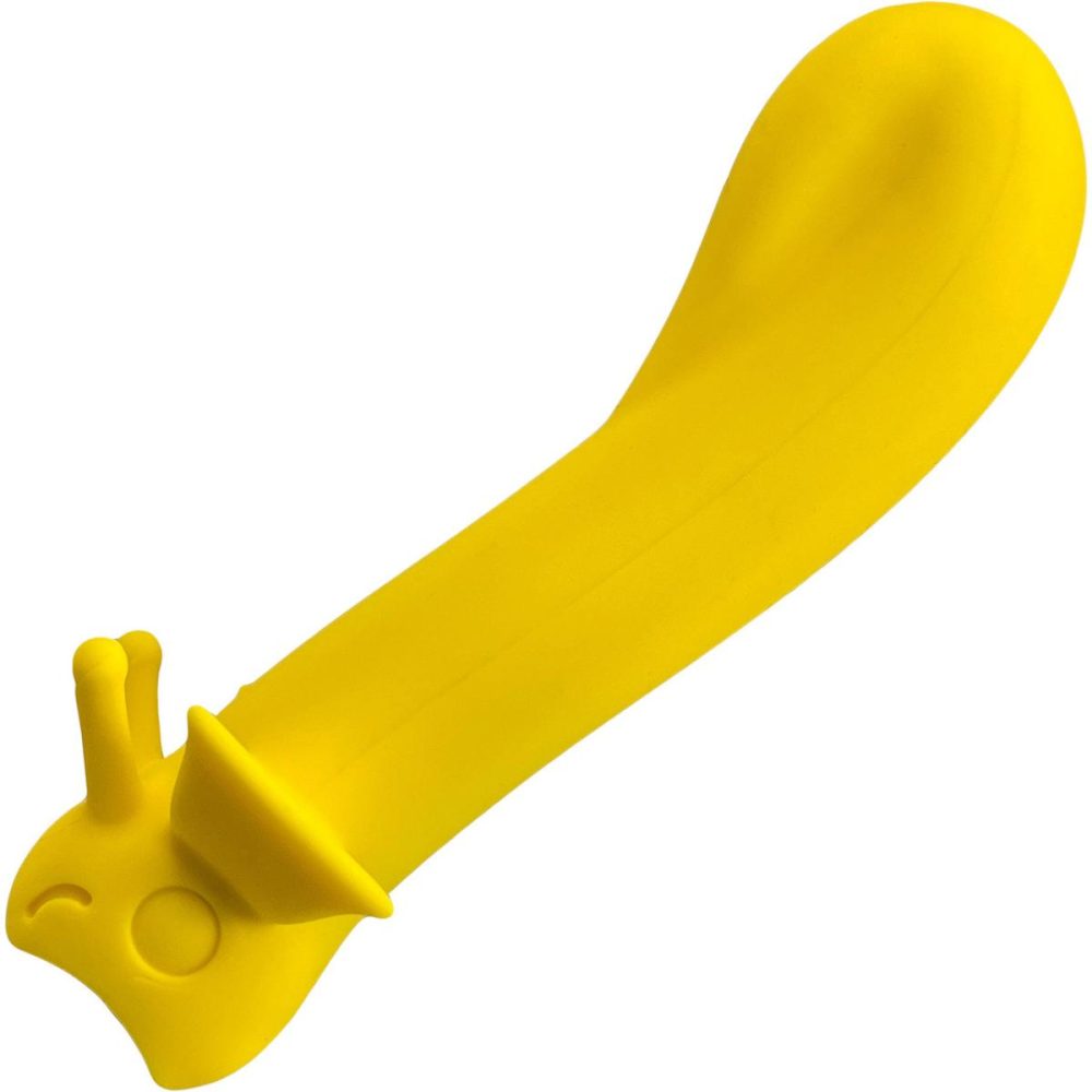 G-Spot Vibrators | Sunshine Shimmer Silicone Rechargeable G-Spot Vibrator – Sunshine Yellow