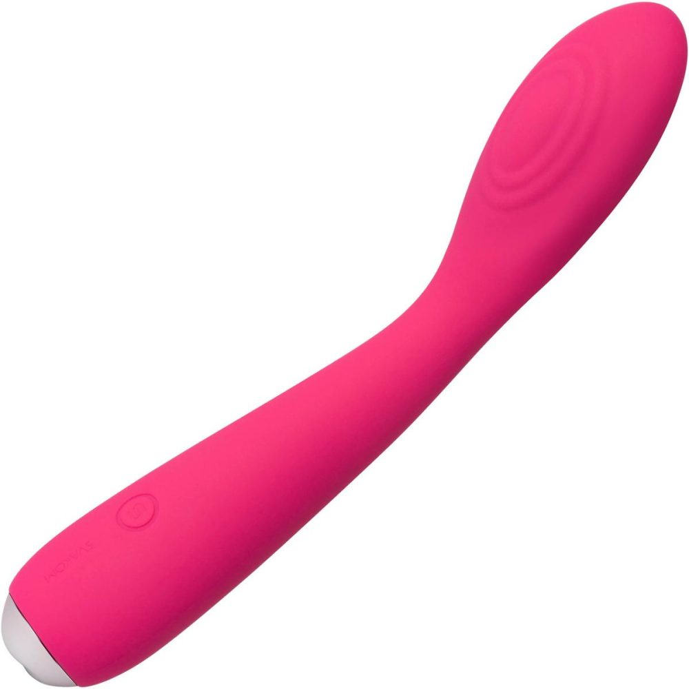 G-Spot Vibrators | SVAKOM Iris Soft Flexible Curved Waterproof Rechargeable G-Spot Silicone Vibrator