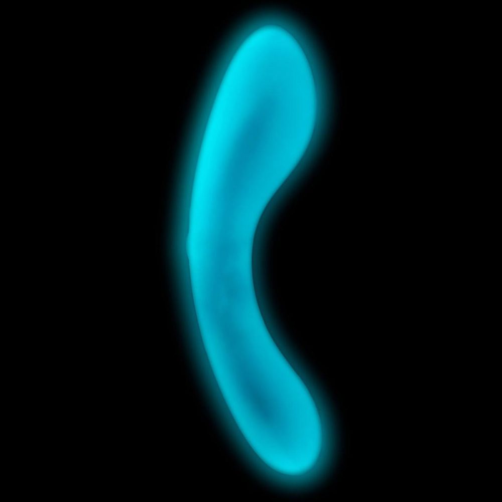 G-Spot Vibrators | The Mini Wand Rechargeable Waterproof Silicone Glow In The Dark G-Spot Vibrator – Blue