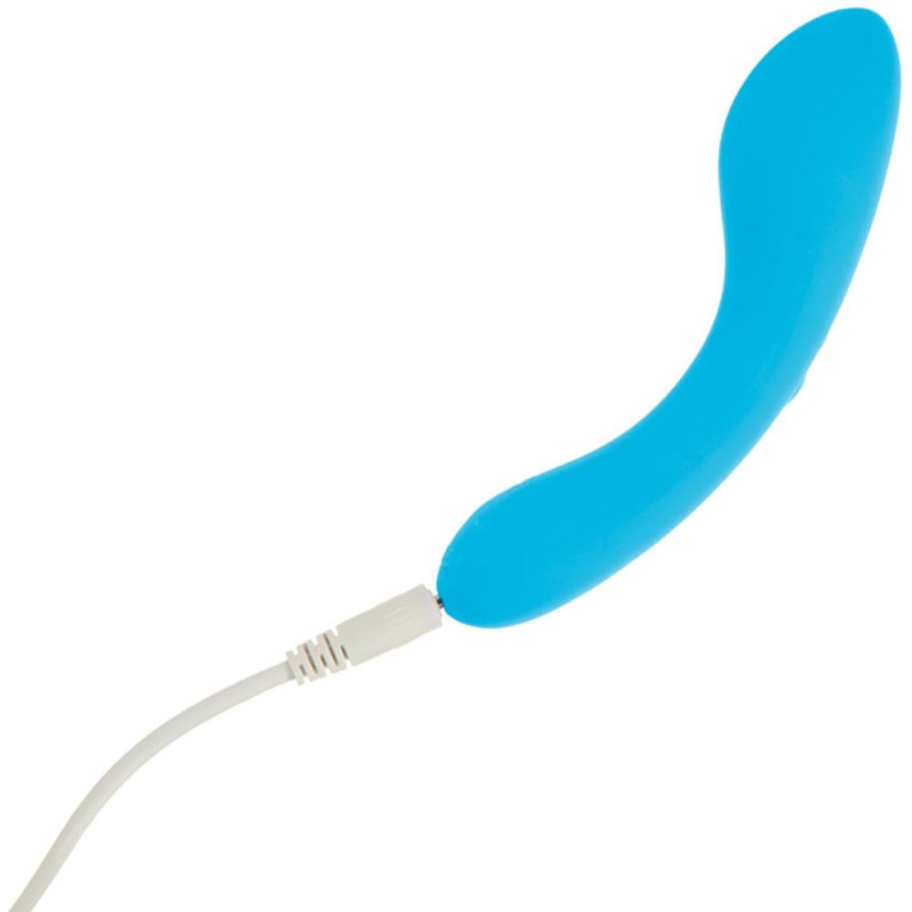 G-Spot Vibrators | The Mini Wand Rechargeable Waterproof Silicone Glow In The Dark G-Spot Vibrator – Blue