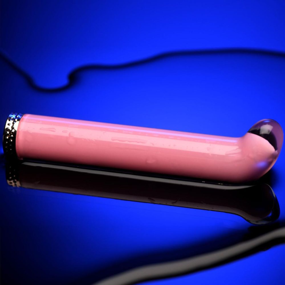 G-Spot Vibrators | Vibra-Glass 10X Rechargeable Mini G-Spot Glass Vibrator – Pink