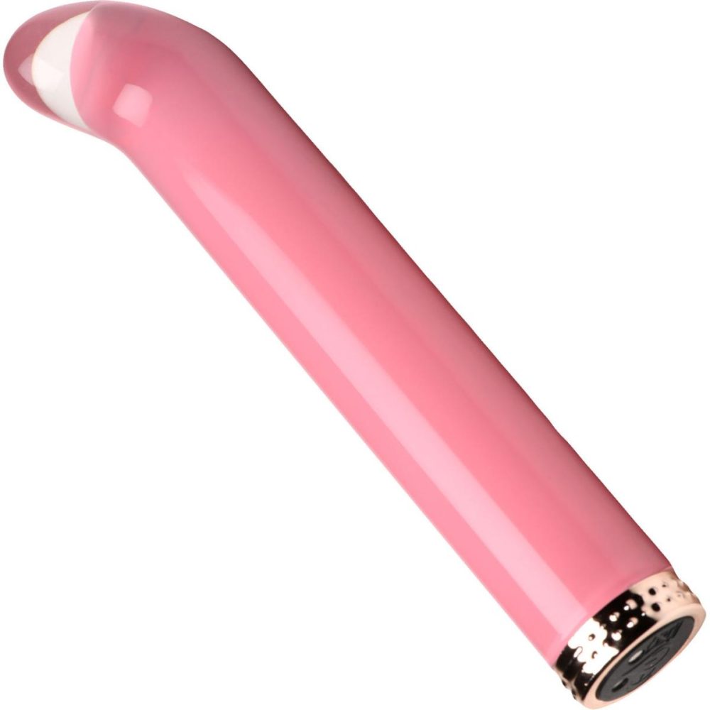 G-Spot Vibrators | Vibra-Glass 10X Rechargeable Mini G-Spot Glass Vibrator – Pink