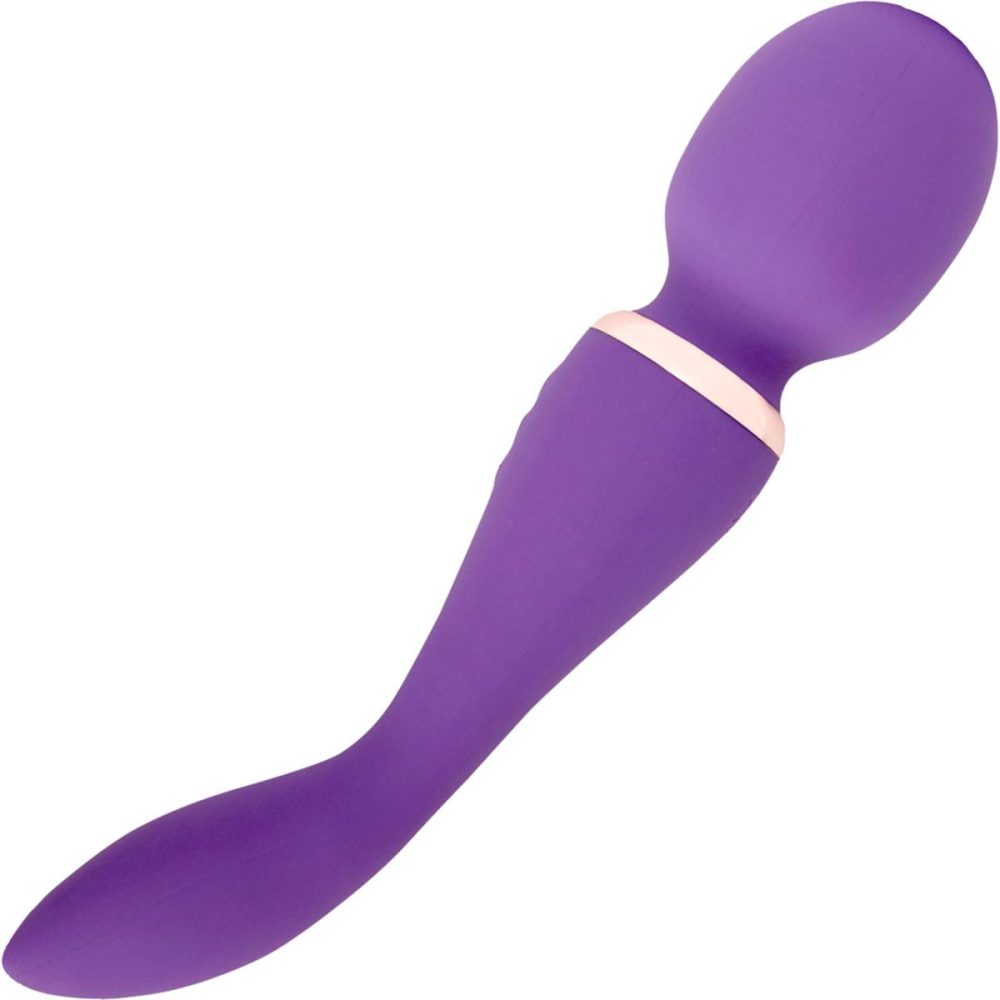 G-Spot Vibrators | XLR8 Alluvion Silicone Rechargeable Double Ended Wand Massager Nu Sensuelle – Purple