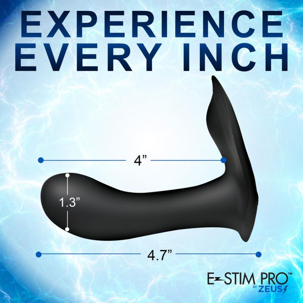 G-Spot Vibrators | Zeus E-Stim Pro Panty Vibe Rechargeable Silicone G-Spot Vibrator With Remote