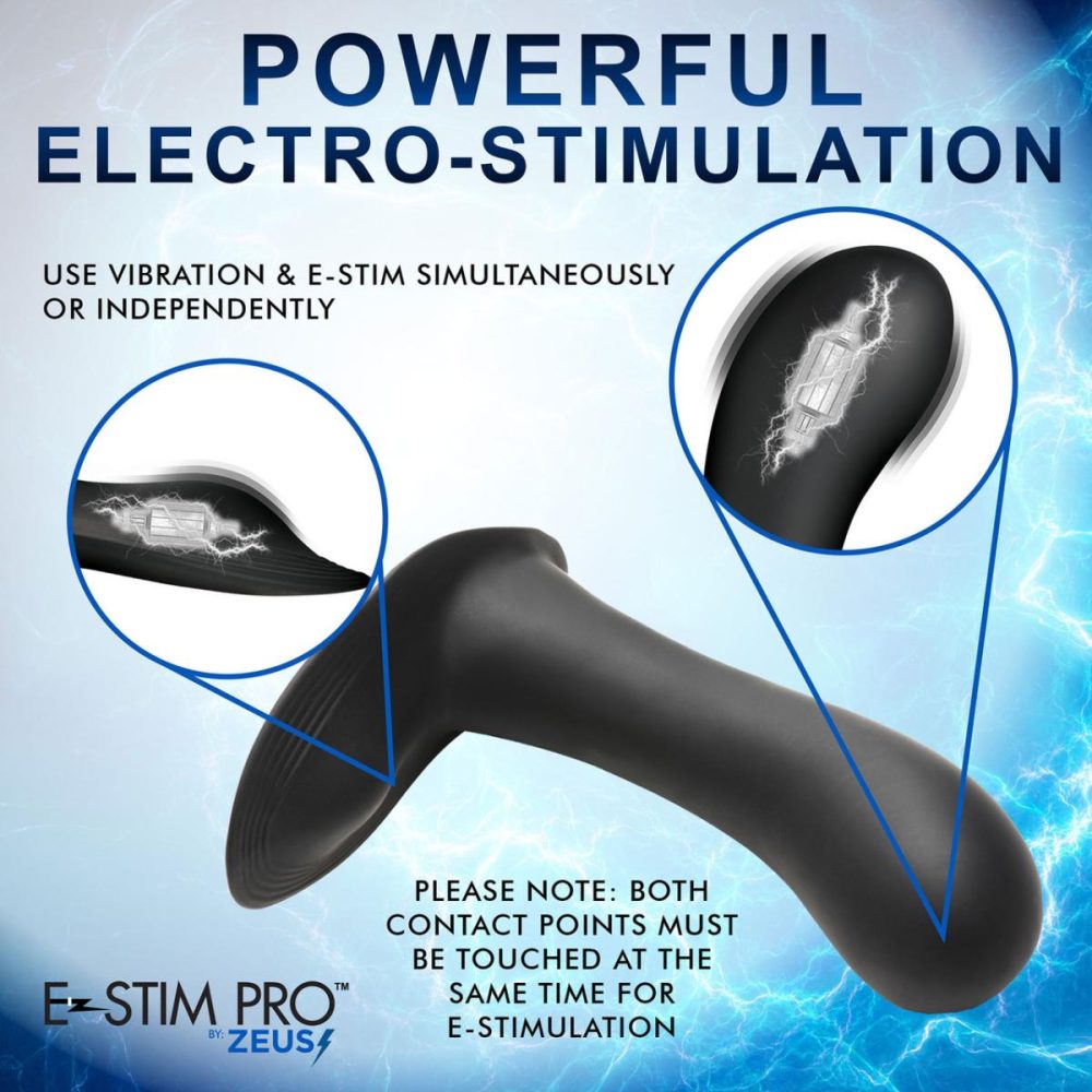 G-Spot Vibrators | Zeus E-Stim Pro Panty Vibe Rechargeable Silicone G-Spot Vibrator With Remote