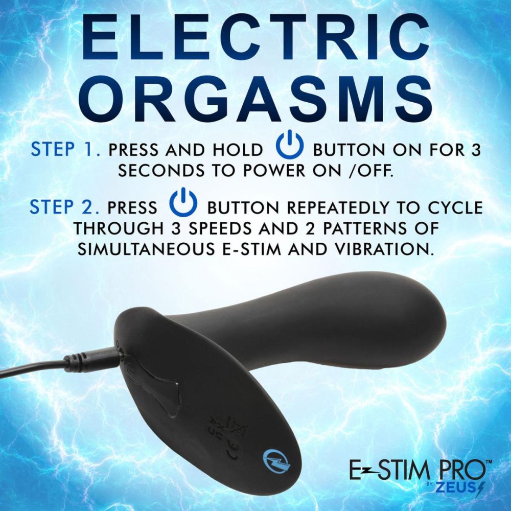 G-Spot Vibrators | Zeus E-Stim Pro Panty Vibe Rechargeable Silicone G-Spot Vibrator With Remote