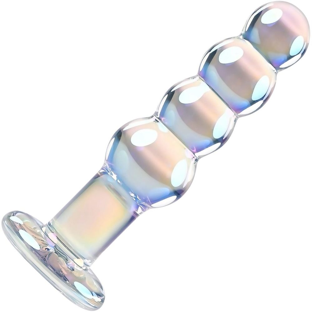 Glass & Ceramic Anal Toys | Jewels Beads Glass Butt Plug