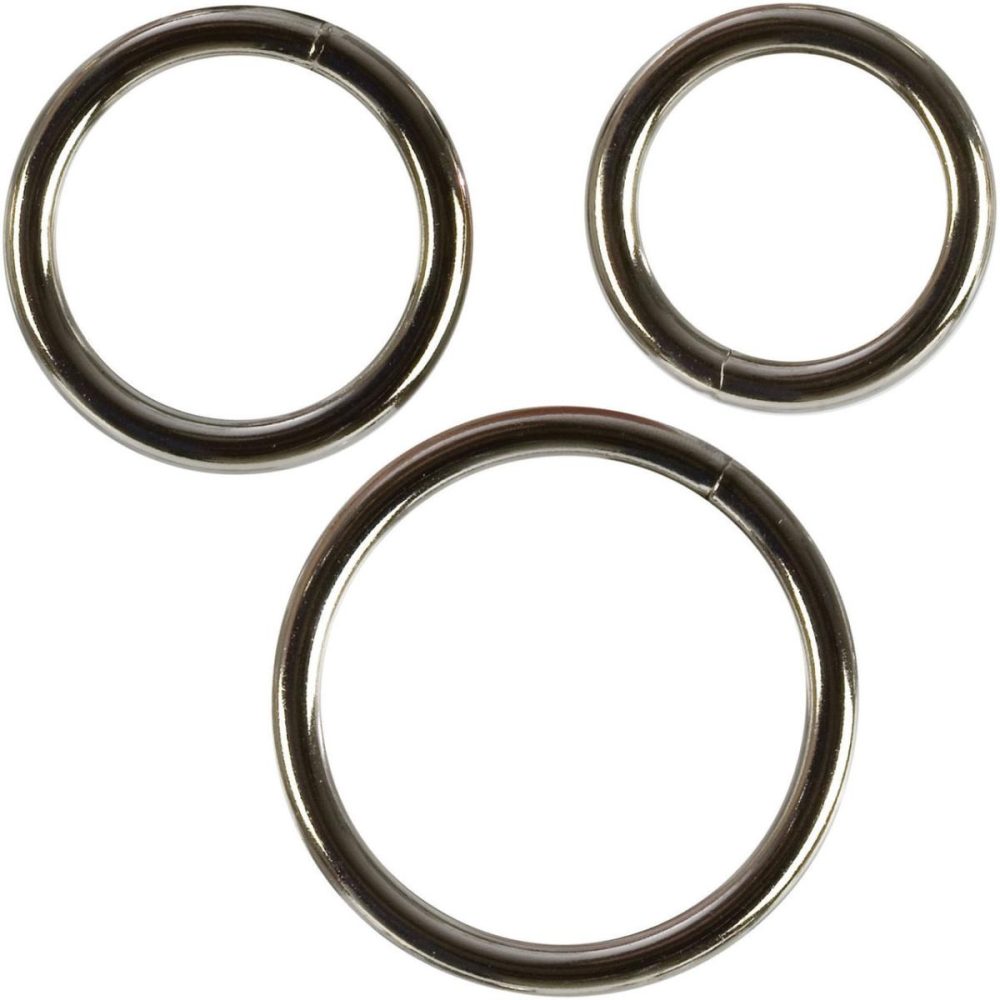 Harness Accessories | Silver O-Ring Three Piece Set